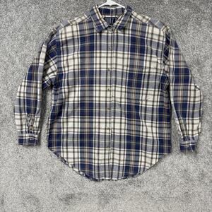 Vintage 90s Y2K Quizz Shirt M Plaid Grunge Workwear Rugged Skater Indie Hipster